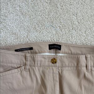 Talbots Khaki Straight Leg Perfect  Chinos